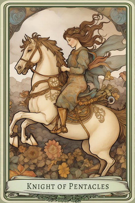 Knight of Pentacles Tarot Card Meaning Knight Of Pentacles Tarot, Knight Of Pentacles, Element Of Earth, Empress Tarot Card, Tarot Card Tattoo, Pentacles Tarot, Empress Tarot, Card Meanings, Riding A Horse