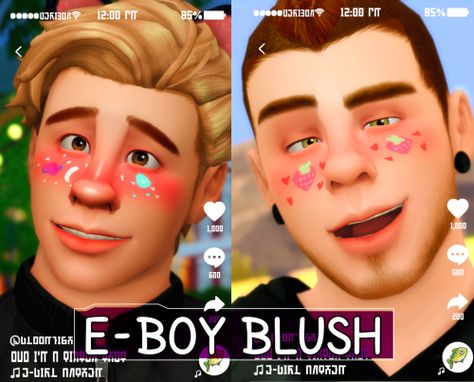 Kiss Face Paint, Sims 4 Male, Simple Maxi, The Sims 4 Skin, Sims 4 Download, Free Sims 4, Emo Boy, Sims 4 Characters, Sims 4 Mm