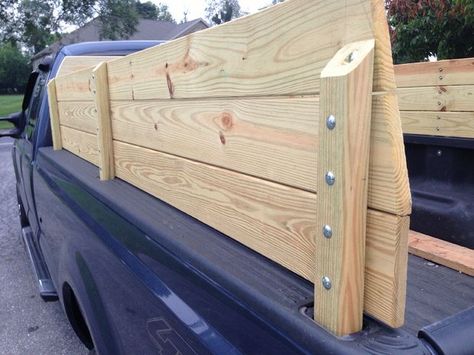 Wooden Truck Bedding, Truck Bed Trailer, Diy Truck Bedding, Pallet Deck Diy, Truck Bed Rails, Best Pickup Truck, Truck Toppers, Pickup Truck Accessories, Truck Beds