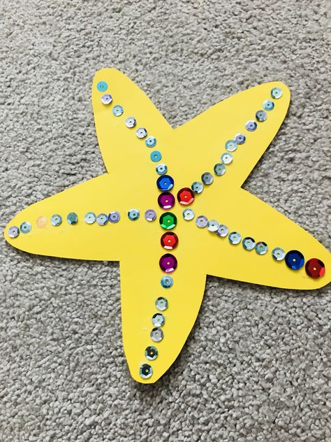 Sea Creatures Art And Craft, Ocean Themed Preschool Crafts, Star Fish Craft Preschool, Ocean Crafts Preschool Sea Theme Art Projects, Sea Creature Art For Kids, Ocean Life Preschool, Sea Creature Crafts For Kids, Starfish Craft Preschool, Sea Animal Crafts For Preschool