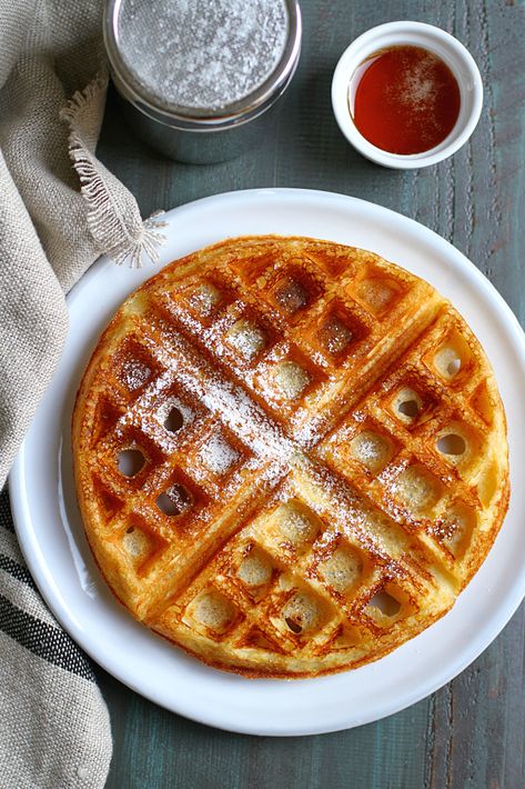 Cornmeal Waffles, Buttermilk Waffles, Fried Chicken And Waffles, Hearty Vegetable Soup, Waffle Ingredients, Buttermilk Fried Chicken, Waffle Recipe, Breakfast Waffles, Fries In The Oven