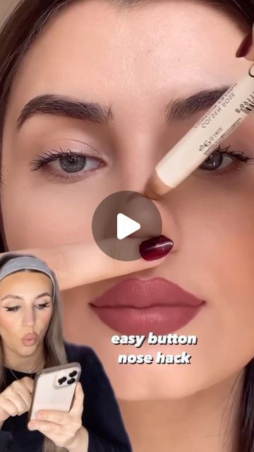 Makeup on Instagram: "Easy button nose contour hack! 🤌🏼 @makeupby_elliee" Benefits Of Vaseline, Nose Makeup, Bad Makeup, Casual Fashion Trends, Button Nose, Nose Contouring, Makeup Mistakes, Make Makeup, Spine Tattoos