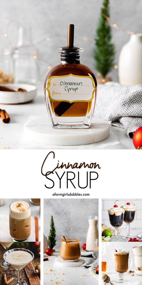 Uses For Cinnamon, Cinnamon Simple Syrup, Mommy Juice, Cinnamon Syrup, Simple Syrup Recipes, Savory Sauce, Coffee Cocktails, Syrup Recipe, Incredible Recipes