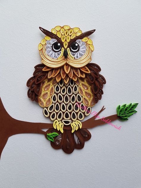 Sunflower Paper Flowers, Quilling Birds, Quilling Flowers Tutorial, Diy Quilling Crafts, Quilling Pattern, Quilling Animals, Arte Quilling, Paper Quilling For Beginners, Paper Quilling Cards