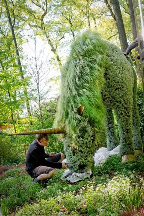 Unicorn Pony, Atlanta Botanical Garden, Topiary Garden, Deco Nature, The Secret Garden, Whimsical Garden, Mystical Creatures, Garden Lovers, Maui Hawaii