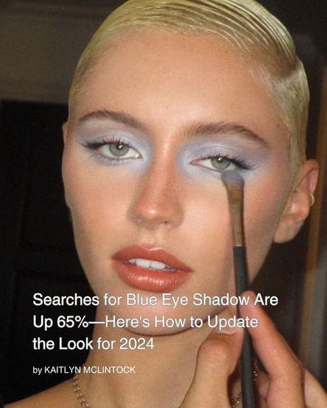 Who What Wear on Instagram: "Last year, the world (by that, we mean Instagram and TikTok) seemed to agree on one thing: Bold, colorful makeup looks were out, and minimal makeup looks were in. This year, things are different. According to a Pinterest trend report, searches for blue eye shadow are up 65%, with “blue glam makeup” and “pastel blue eye shadow” also trending. To see how to update the blue eye shadow of the ‘80s and ‘90s with a fresh 2024 twist, head to the link in our bio. photos: @irislaw @dualipa @kendalljenner"