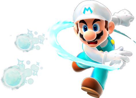 Ice Mario | Fantendo - Nintendo Fanon Wiki | Fandom Mario Wii, Metal Mario, Mario Brothers Birthday Party, Mario Fanart, Mario Tattoo, Super Mario Sunshine, Ice Flower, Super Mario Kart, Mushroom Kingdom