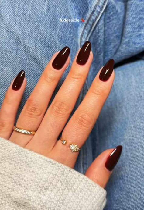 Manicure Trends 2024, Brown Manicure Ideas, Thanksgiving Nails Brown, Neutral Brown Nails, Nails Inspiration Neutral, Polish Thanksgiving, Brown Nail Colors, Nail Ideas At Home, Dark Brown Nail Polish