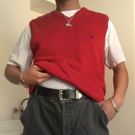 Boys Photography Poses, Poses Classy, Red Vest Outfit, Social Aesthetic, Vest Outfits Aesthetic, Vest Outfits Men, Boys Photography, Sweater Vest Outfit, Aesthetic Outfits Men