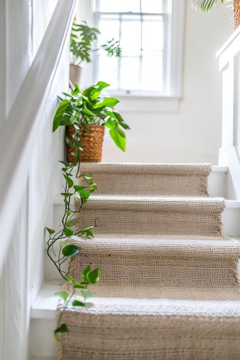 Stair Landing Decorating Ideas to Inspire You Stairway Landing Decor, Squiggly Mirror, Stairway Landing, Landing Decor, Landing Ideas, Stairs Landing, Staircase Landing, Purple Bedrooms, Backyard Balcony