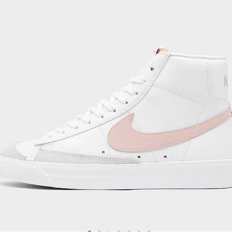 Brand New In Box Pink Looks More Like Blush In Person Cute Neutral Shoes, Pink Blazers, Shoes Nike Blazer, Nike Stuff, Cute Converse Shoes, Light Pink Shoes, Pink Looks, Summer Wishlist, Bday Wishlist