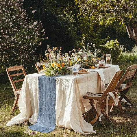 PRICES MAY VARY. Polyester Cheesecloth Gauze 【Elegant Design】The gauze table runner is simple and elegant, it crinkles nicely and drapes well. The fabric is sheer, creating a natural and classy look, it's a great addition to your traditional, farmhouse or boho themed events décor. 【Versatile】The dusty blue cheesecloth gauze table runner suitable for a variety of occasions, such as Fourth of July, Memorial Day, Labor Day, Thanksgiving, Christmas, New Year's Eve, Easter, Baby Showers, Bridal Showe Anthropologie Wedding Decor, Blue Cheesecloth Table Runner, Ligth Pink, Enchanted Night, Gauze Table Runner, Cheesecloth Table Runner, Dinner Party Decorations, Wedding Shower Decorations, Anthropologie Wedding