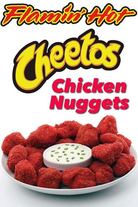 Breaded Chicken Nuggets, Cheetos Chicken, Cheetos Recipe, Walnut Chicken Recipe, Flamin Hot Cheetos, Food Recipes Videos, Homemade Chicken Nuggets, Hot Cheetos, Hot Chip