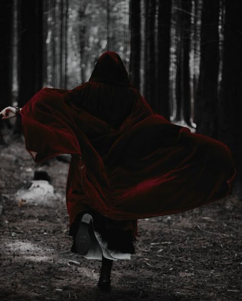 Dark Red Riding Hood Aesthetic, Evelyn Clawthorne, Little Red Riding Hood Aesthetic, Red Riding Hood Aesthetic, Red Riding Hood Wolf, Crown Aesthetic, Dark Windows, Dark Fairytale, Magic Aesthetic