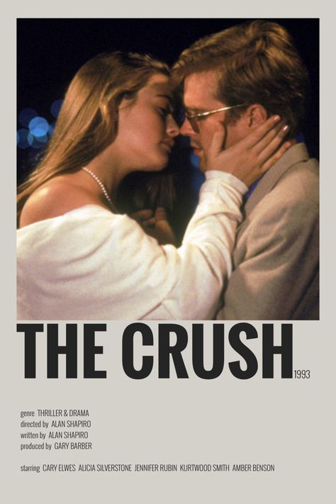 The Crush Movie Poster, Movies To Watch With Your Crush, The Giver Movie Poster, Crush Movie Poster, The Crush 1993 Aesthetic, The Help Movie Poster, The Crush Movie, The Crush 1993, Romance Movie Poster