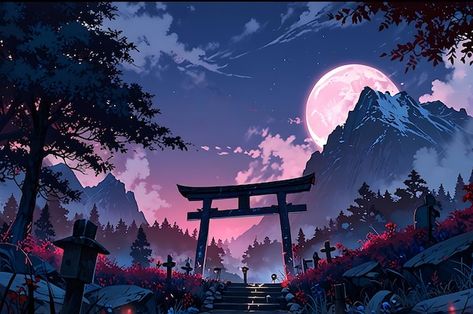 Wallpaper Night, Pc Wallpaper, Pink Moon, Night Aesthetic, Graphic Resources, Moon, Pink, Quick Saves