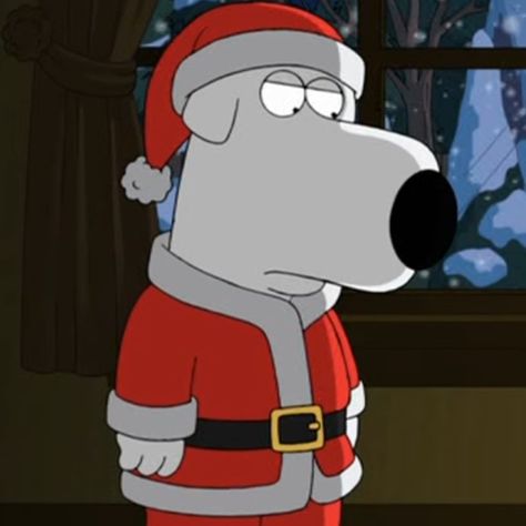 Brian Griffin from Family Guy Christmas matching pfp (Santa) Cartoon Profile Pics Christmas, Brian Family Guy Pfp, Brian Griffin Pfp, Family Guy Christmas, Brian Family Guy, Brian Griffin, Christmas Pfp, Sneakers Wallpaper, Spotify Covers