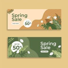 Spring Banner Design, Flower Banner Design, Banner Ideas Design, Banner Design Ideas, Desain Ux, Spring Sale Banner, Sales Design, Banners Design, Website Banner Design