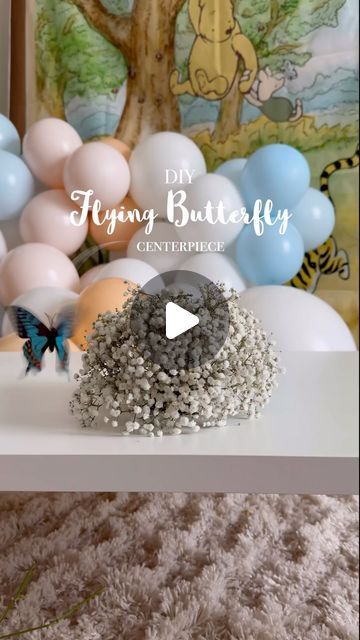 Jenna Rydelek on Instagram: "DIY Flying Butterfly Centerpiece!

- Butterfly stick
- Floral foam
- Bouquet of flowers (Publix sells bouquets for $4 each)

If using real flowers, wet the foam and use something underneath to keep it from staining or soaking the tablecloth! The wet foam helps hydrate the flowers! 

Linked in my bio under Amazon Storefront!

#butterflyparty #diymom #winniethepoohparty #howto #momblogger #diycraft #winniethepooh #winniethepoohquotes #winniethepoohday #winniethepoohbirthday #poohbear #winniethepoohbabyshower #firstbirthday #firstbirthdaytheme #birthdayboy #firstbirthdayparty #lastbabybirthday #sahmlife #postpartum #partyplanner #diyparty #diybirthday #genderneutralbabyshower #lastbaby #rawmotherhood #momplanner #familyof6 #momof4kids" Diy Flying Butterfly, Centerpiece Butterfly, Butterfly Centerpiece, Butterfly Centerpieces, Wet Foam, Flying Butterfly, Winnie The Pooh Birthday, Mom Planner, Winnie The Pooh Quotes