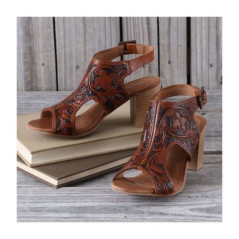 Southwest Fashion, Floral Tools, Awesome Shoes, Floral Heels, Western Boots Women, Fancy Shoes, Cowboy Boots Women, Fun Fashion, Tooled Leather