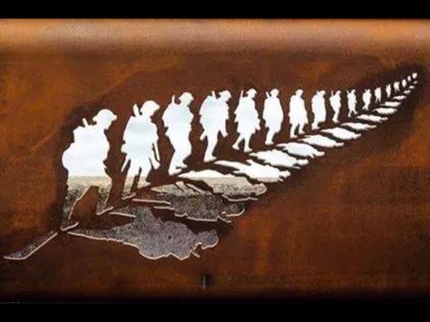 A pic taken from Facebook New Zealand Fern Tattoo, Nurse Coach, New Zealand Fern, Saint Tattoo, Poppy Craft, Soldier Silhouette, Remembrance Day Poppy, Fern Tattoo, Remembrance Tattoos