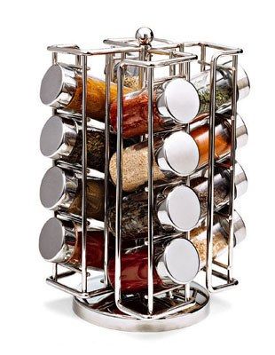 Spinning Spice Rack, Spice Storage Solutions, Revolving Spice Rack, Spice Racks, Spice Labels, Spice Cabinet, Cooking Supplies, Diy Kitchen Storage, Spice Storage