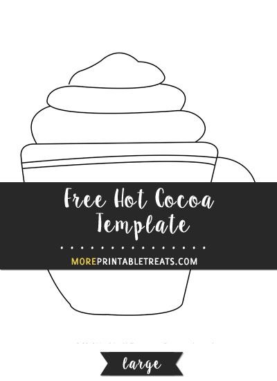 Hot Cocoa Template – Large Marshmallow Template Free Printable, Hot Cocoa Mug Template Free Printable, Mug Template Free Printable, Gift Box Template Printable, Christmas Activities For School, Hot Chocolate Printable, Chocolate Template, Infant Crafts, Box Template Printable