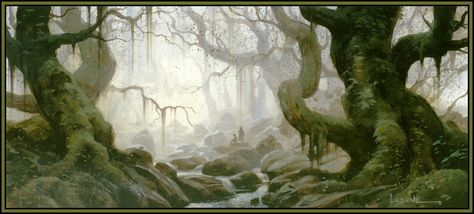 The Art of the Lord of the Rings Trilogy - Fangorn Forest Hp Lovecraft, Create Canvas, Matte Painting, Environment Design, Medieval Fantasy, Character Design References, Environmental Art, Narnia, Fantasy Landscape