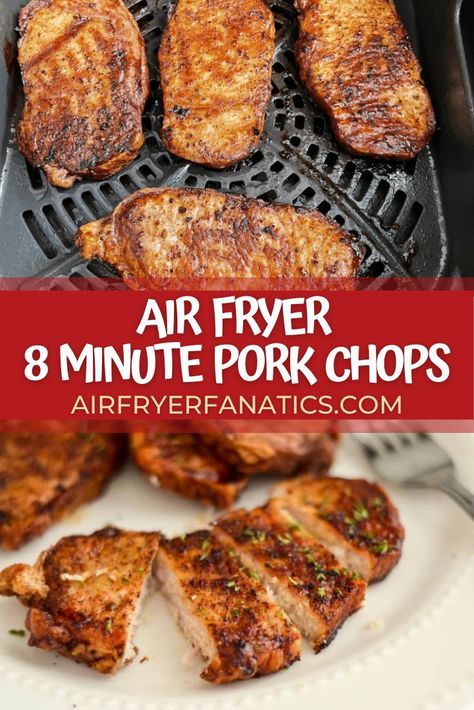 Cuisinart Air Fryer Recipes, Air Fry Pork Chops, Air Fryer Recipes Pork, Air Fryer Pork, Air Fryer Pork Chops, Chop Recipes, Air Fried Food, Air Fryer Oven Recipes, Air Fry Recipes