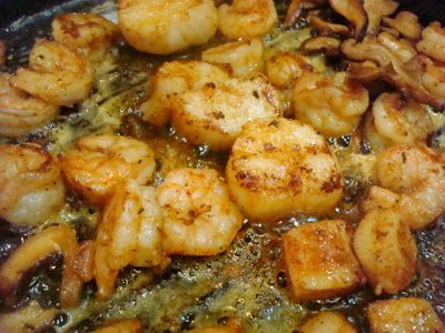 Shrimp Marsala Recipe, Shrimp Marsala, Scallop Mushroom, Shrimp And Crab Salad, Scallops And Shrimp, Mushroom Marsala, Overnight Oats Recipe Easy, Fish Board, Marsala Sauce