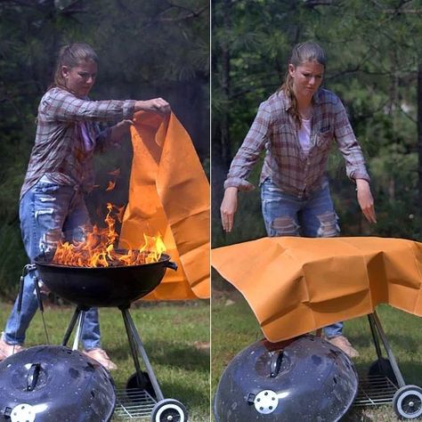 7 Reasons Why The Hero Fire Blanket Is The Must-Have Tool For This Summer… Prepared Hero Fire Blanket, Safety Gadgets, Fire Captain, Bbq Essentials, Must Have Tools, Grill Master, Backyard Bbq, Summer Is Here, Outdoor Parties