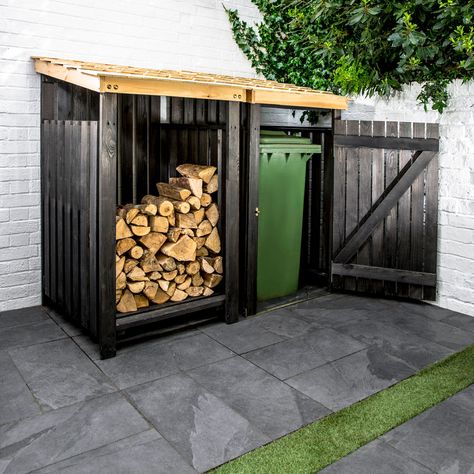 Garden storage ideas – 13 outdoor designs for tools, furniture and even the bins Backyard Storage Ideas, Garden Storage Ideas, Small Garden Storage, Outdoor Tool Storage, Firewood Storage Outdoor, Bin Shed, Outdoor Garden Storage, Storage Shed Organization, Small Yard Landscaping