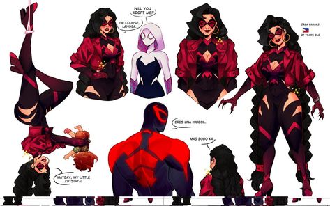 Spiderman Oc Art, Jessica Drew, Spiderman Characters, Desenho Tom E Jerry, Into The Spiderverse, Spiderverse Spiderman, Spiderman Drawing, Spiderman Art Sketch, Superhero Villains