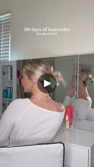 Day 12!! Love this slicked back claw clip hairstyle!! #shorthairstyles #hairhack #hairtutoral #easyhairstyles #hairtok #shorthair easy hairstyles for short hair | Alyssarayelee | Alyssarayelee · Original audio Slicked Back Claw Clip, Easy Hairstyles For Short Hair, Claw Clip Hairstyle, Clip Hairstyle, Clip Hairstyles, Hairstyles For Short Hair, Short Hair Styles Easy, Claw Clip, Hair Hacks