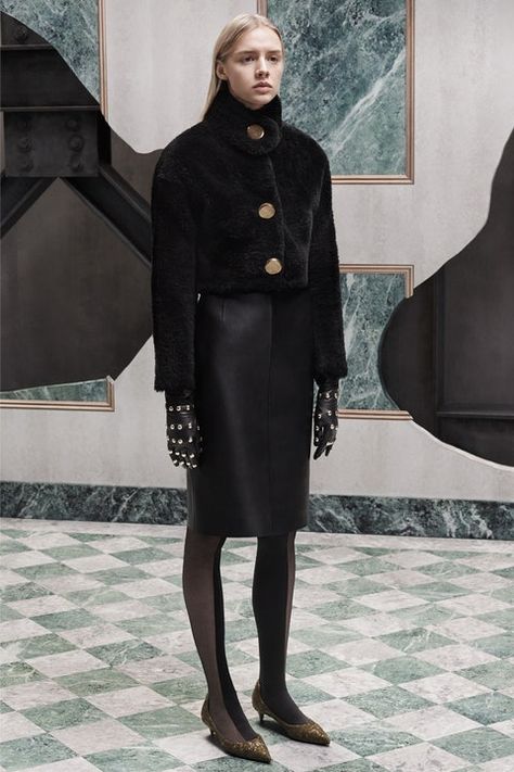 Balenciaga 2015, Fur Jacket Women, Pre Fall Fashion, Fall 2015 Style, Pre Fall Collection, 가을 패션, 2015 Fashion, Fall 2015, Couture Collection