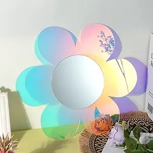 Secure Rainbow Mirrors: Funky decor composed of shatterproof plexiglass acrylic is not glass. Retro room decor mirrors are very safe for children and pets to have fun.
Easy to install.
Appropriate size: The aesthetic mirror is about 14.5"x13" in size, which adds elegance and atmosphere to your interior decoration without taking up too much space. Mirror Room Decor, Retro Room Decor, Rainbow Mirror, Mirror For Bedroom, Retro Mirror, Mirror Room, Flower Mirror, Aesthetic Mirror, Room Decor Aesthetic