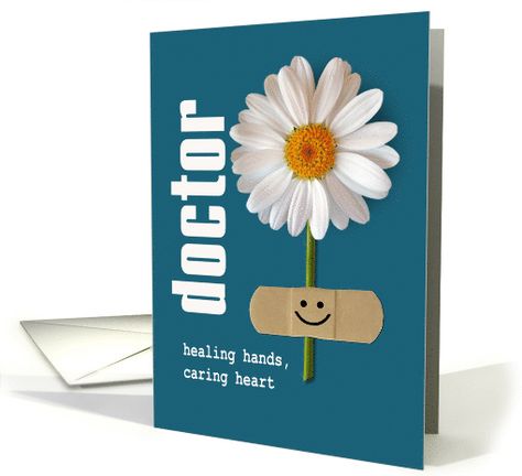 Happy Doctors' Day. Smiling Daisy design personalized greeting cards. at greetingcarduniverse.com Happy Nurses Day, Happy Doctors Day, Nurse Birthday, Thank You Nurses, Happy Nurses Week, Daisy Cards, Doctors Day, Custom Thank You Cards, Daisy Design