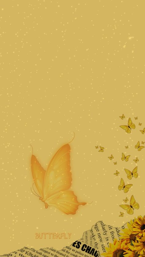 Yellow Aesthetic Butterfly, Yellow Butterfly Wallpaper, Yellow Butterfly Aesthetic, Yellow Background Aesthetic, Yellow Wallpaper Iphone, Studio Background Ideas, Yellow Wallpapers, Funny Vintage Photos, Aesthetic Profile Picture Cartoon Soft