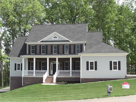 Valley Roofing installed this roof featuring GAF Timberline shingles in “Charcoal” coloring. Gaf Timberline Shingles Charcoal, Gaf Timberline Shingles, Timberline Shingles, Roof Shingle Colors, Red Brick Exteriors, Roof Flashing, Painted Brick House, Shingle Colors, Commercial Roofing