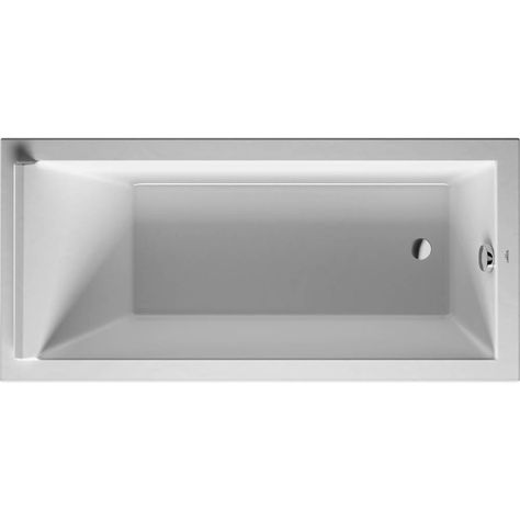 Decorative Plumbing Distributors - Duravit - 700336000000090 - Duravit Starck 66 7/8'' x 31 1/2'' Bathtub White Undermount Bathtub, Bathtub Surround, Luxury Bathtub, Drop In Tub, Ceiling Fan Bathroom, Drop In Bathtub, Large Tub, Bathroom Necessities, Bathtub Design