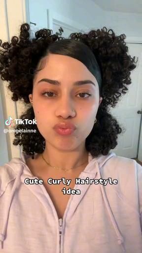 Beanie On Curly Hair, Black Short Natural Hairstyles Ideas, Curlyhairstyles Short, Puffy Hairstyles, Natural Hair Bun Styles, Mixed Curly Hair, Curly Hair Videos, Curly Short, Curls Hairstyles