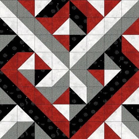 Illusion Quilts, Hst Quilts, Optical Illusion Quilts, Sewing Quilts, Modern Patchwork, 3d Quilts, Quilt Modernen, Pattern Quilt, Quilt Block Patterns Free