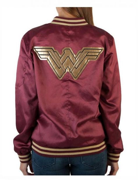 Amazon Jacket, Amazon Woman, School Jacket, Wonder Woman Movie, Movie Logo, Amazon Clothing, Wonder Woman Logo, Fandom Fashion, Woman Movie