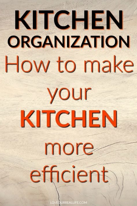 Learn kitchen organization ideas for a more efficient space. Get tips on where to put items in drawers and cabinets to save you time. You'll enjoy the time you spend in your kitchen so much more if you have a place for everything! #kitchen #organization #efficient #tidy Where To Put Items In Kitchen Cabinets, Where To Store Things In Kitchen, How To Organize Cabinets In Kitchen, Where To Put Things In Kitchen, Where To Put Stuff In Kitchen Cabinets, Where To Put Things In Kitchen Cabinets, Kitchen Where To Put Things, Narrow Cabinet Kitchen, Kitchen Cabinet Organization Layout