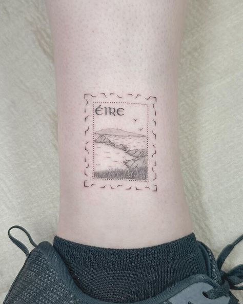 Delicate artistry meets skin in perfect harmony with gentle tattooing by @tali.artt at The Ink Factory. 💫✨⁠ ⁠ ⁠ The only thing as gentle than the Irish countryside is Tali's tattooing, and the two meet in beautiful tranquility ☘️⁠ ⁠ #Fineline #FinelineTattoo #Dublin #Ireland #SingleNeedle #Blackwork #Inked #Ink #Tattoo #IrishArt #VisitIreland Irish Gaelic Tattoo, Cliffs Tattoo, Scenic Tattoo, Poetry Tattoo, Gaelic Tattoo, Tattoo Dublin, Ireland Tattoo, Tatoo Inspiration, Irish Tattoos