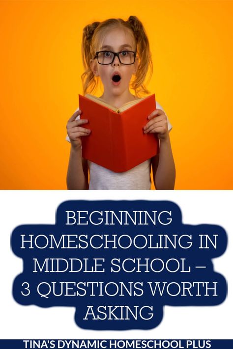 Beginning Homeschooling in Middle School – 3 Questions Worth Asking. Beginning homeschooling in middle school can be challenging for many reasons. I'm sharing three questions worth asking and answers. Also, look at my page homeschool middle school for more fun tips. Having helped new homeschoolers on both ends of the learning spectrum from those struggling in public school to those not being challenged, beginning homeschooling in middle school can be demanding. Homeschool For Middle Schoolers, Homeschooling Middle School, Middle School Homeschool, Homeschool Middle School Curriculum, Sonlight Homeschool, Tips For Middle School, Curriculum Planner, Teacher And Student Relationship, Homeschool Middle School