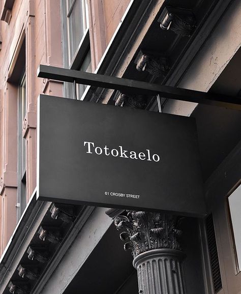 61 Crosby St. Totokaelo Store, Spa Exterior, Spa Sign, Directory Signs, Bar Signage, Retail Signage, Exterior Signage, Shop Fronts, Spa Room