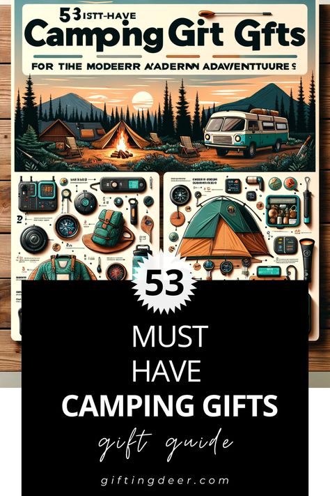 Camping Gifts Camping Gift Ideas, Camping Gadgets, Camping Lovers, Embrace Nature, High Tech Gadgets, Log Book, Coupon Book, Gadget Gifts, Camping Gifts