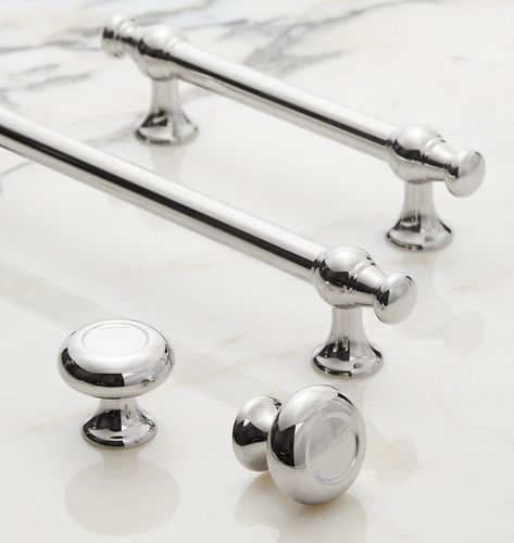 Polished nickel kitchen faucet