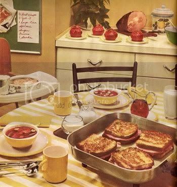 1950s Breakfast, 50s Food, Nostalgic Kitchen, Historical Food, Giki Tiki, 1950s Food, Retro Food, Kitchen Cookbook, Food Photography Inspiration